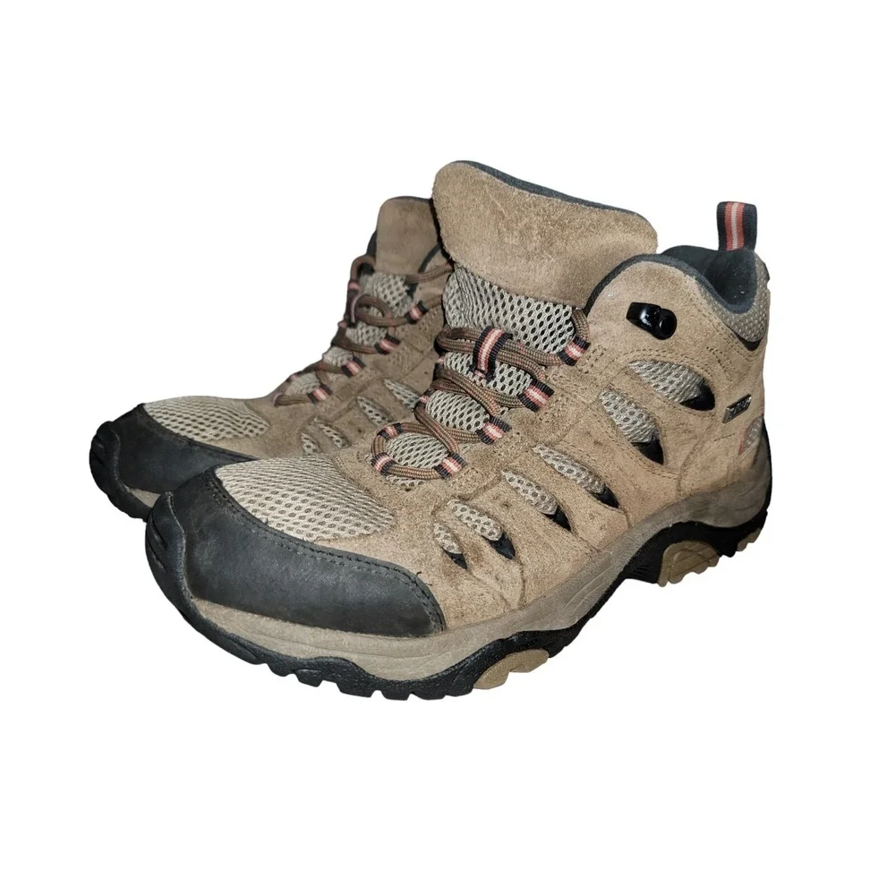 Ascend Lisco Men's Shoes Brown Leather Bone Dry Waterproof Hiking Boots Sz 9‎ M